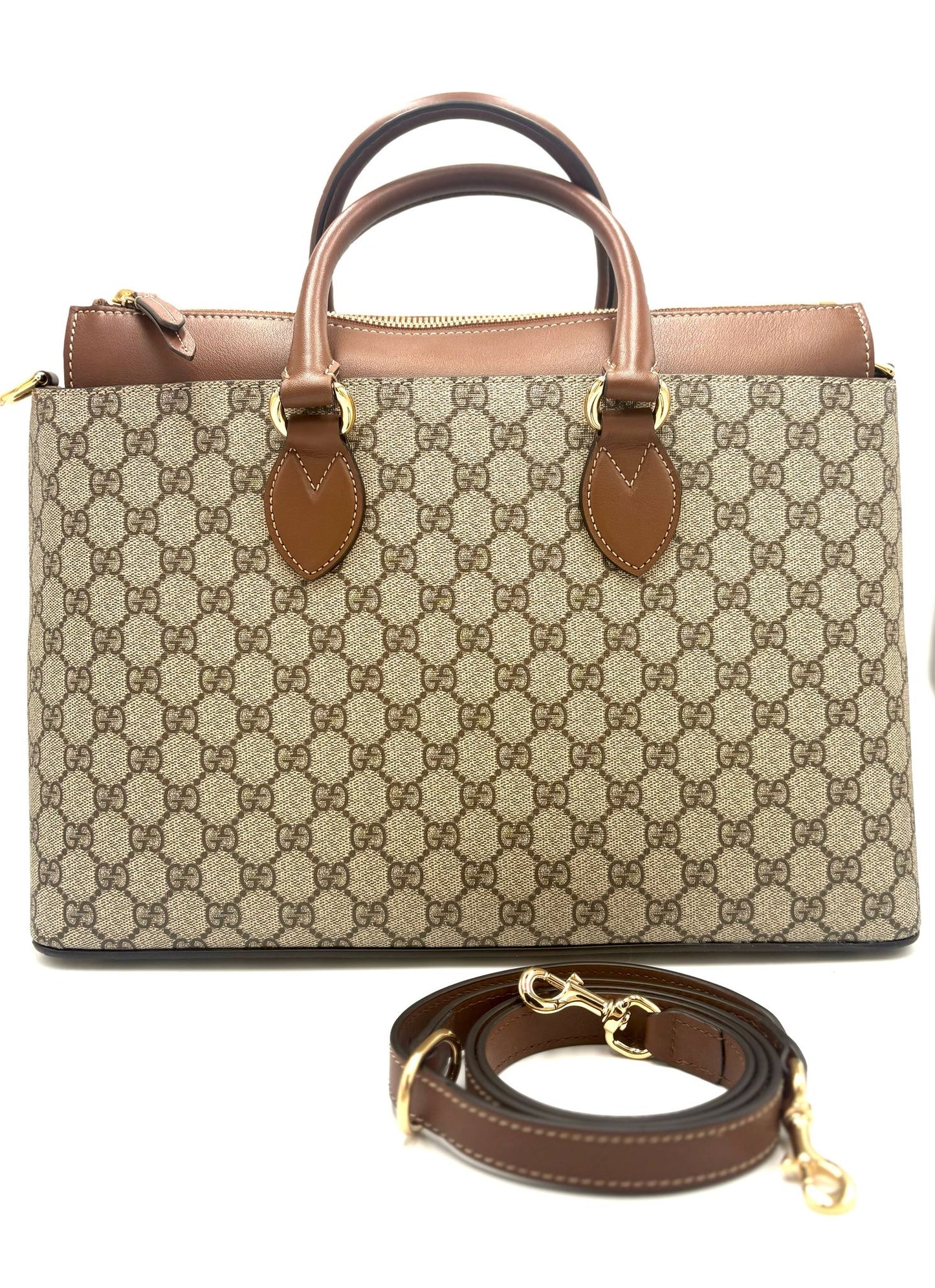 Borsa Gucci GG Supreme Zip Tote
