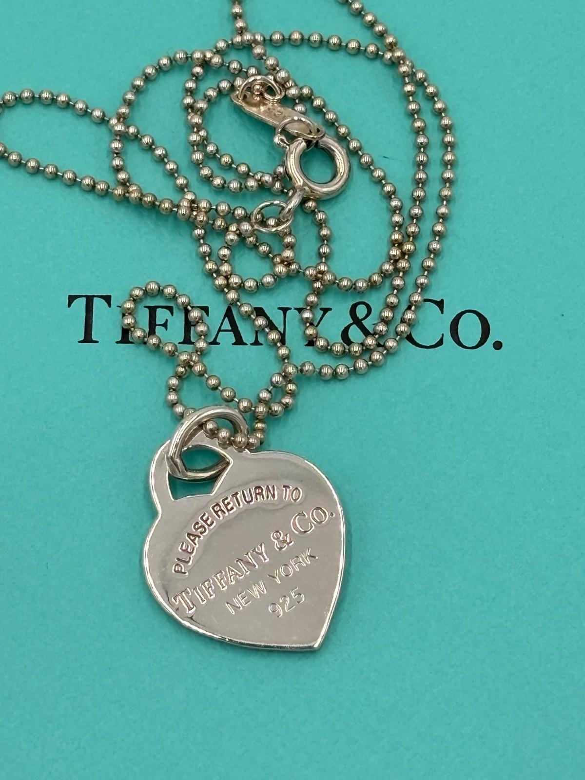 Tiffany collana Heart Tag in argento