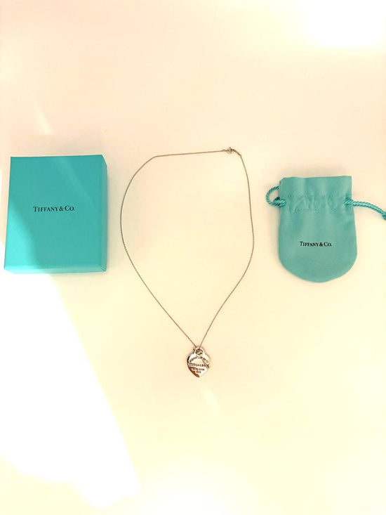 Tiffany collana Heart Tag e Chiave in argento