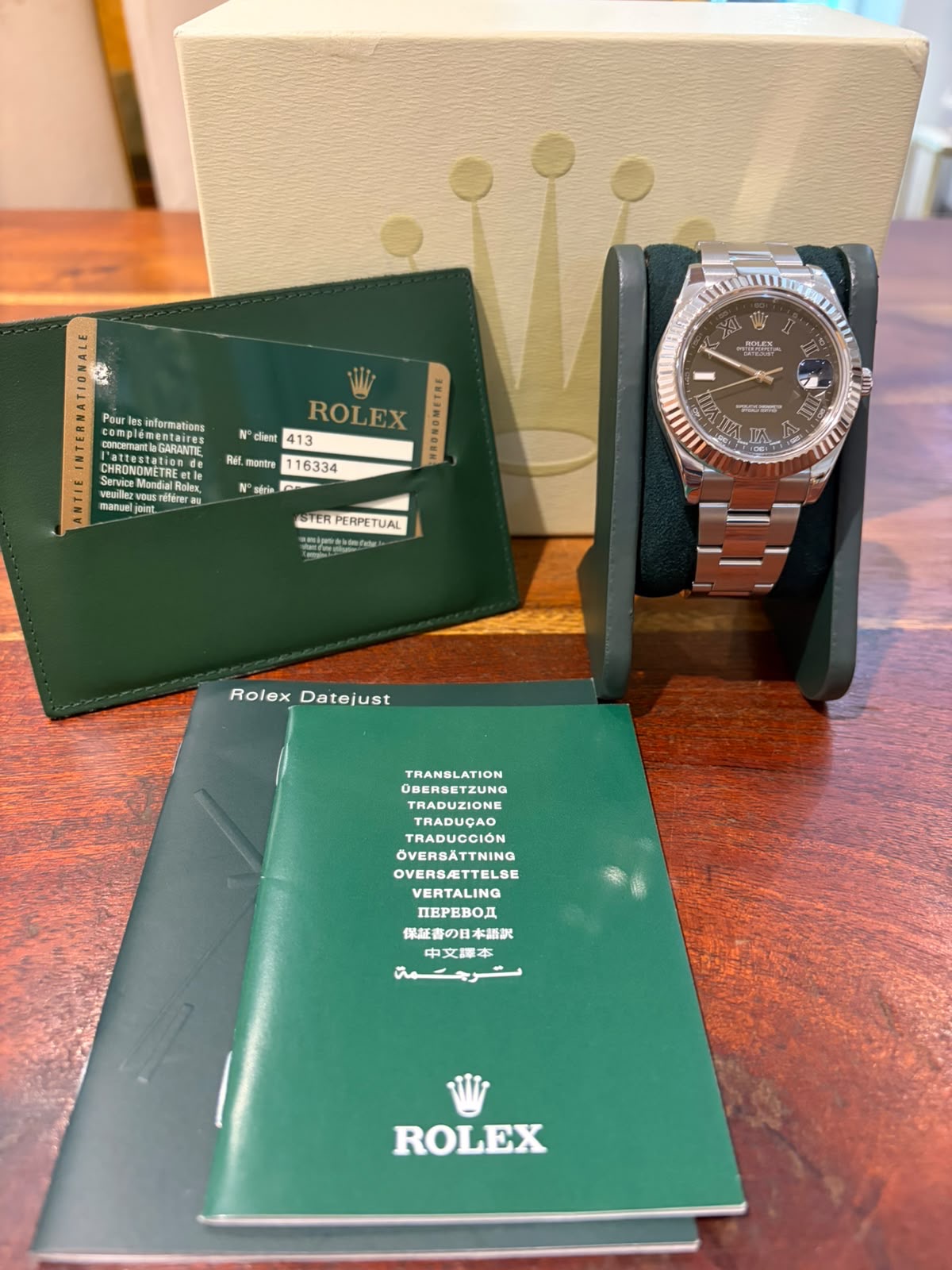 Rolex DateJust II 116334 Ghiera Oro