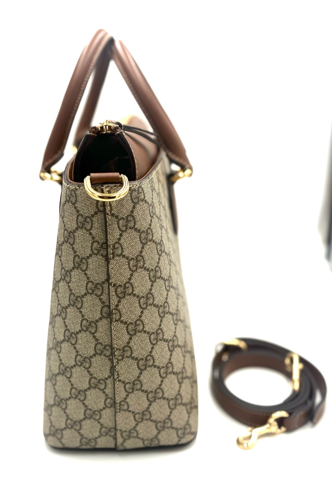 Borsa Gucci GG Supreme Zip Tote