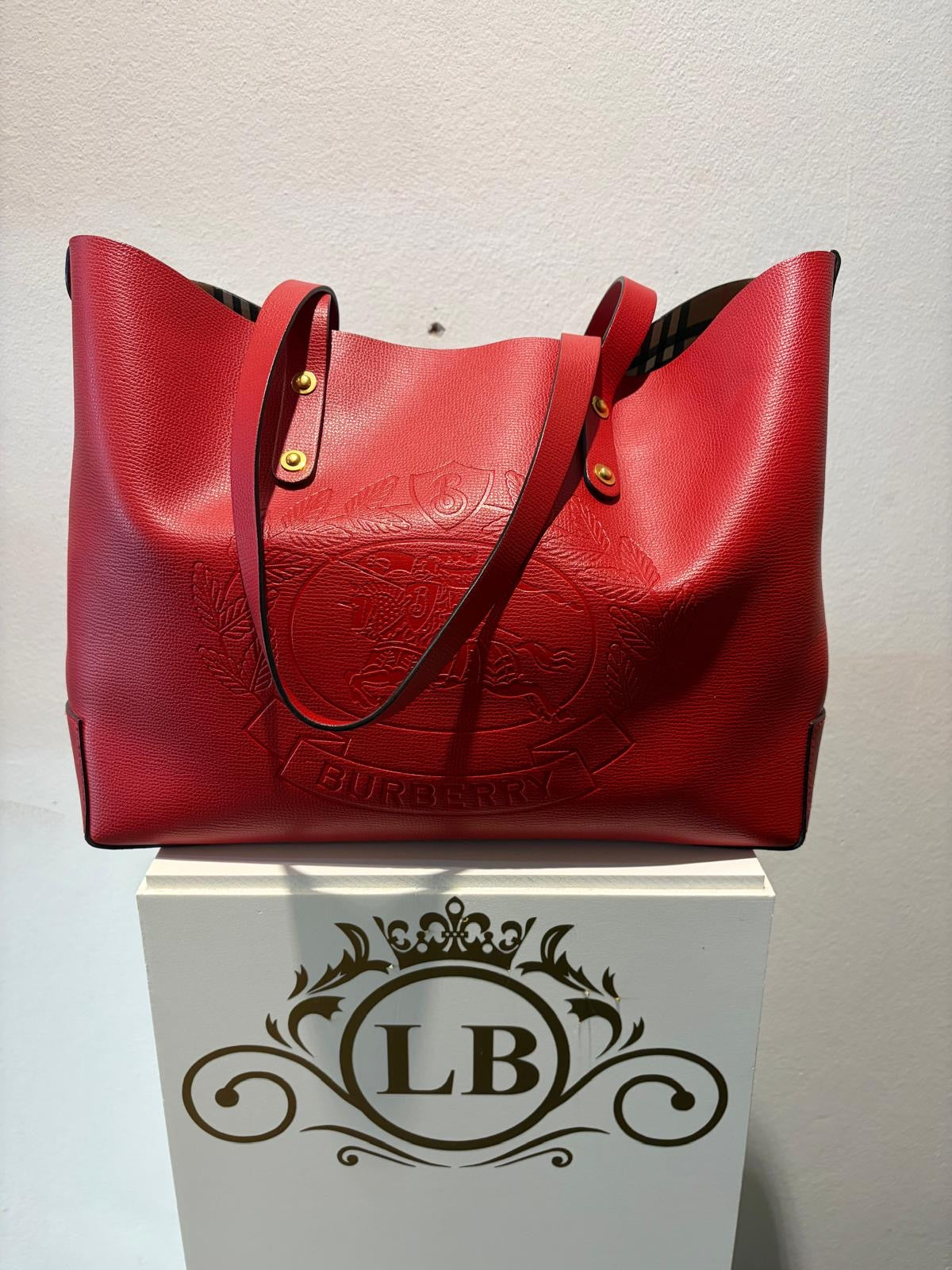 Borsa Burberry Tote Embossed Crest