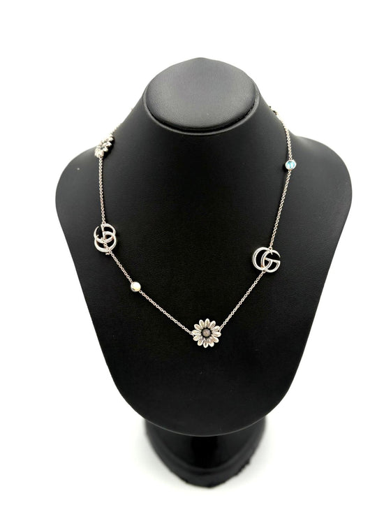 Collana Gucci Marmont Double G Flower