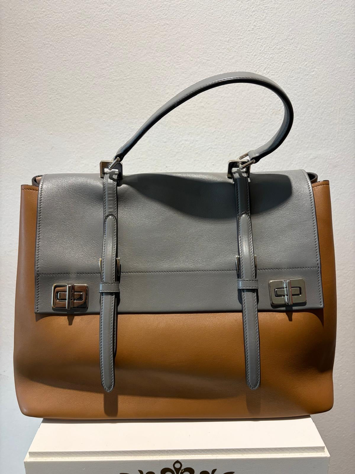 Borsa Prada City Calf Double Flap