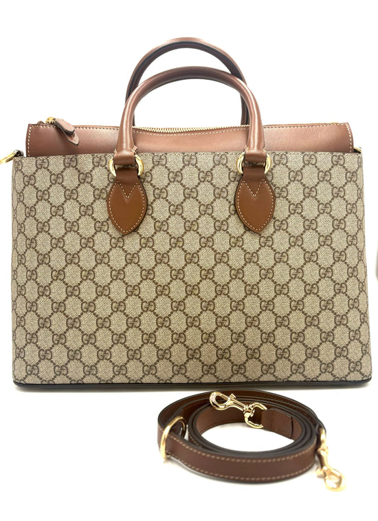 Borsa Gucci GG Supreme Zip Tote