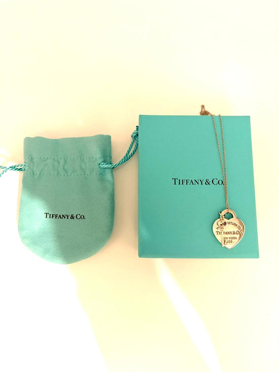Tiffany collana Heart Tag e Chiave in argento