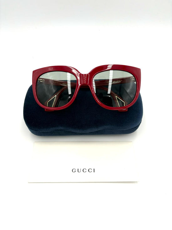 Occhiali da sole Gucci Borgogna