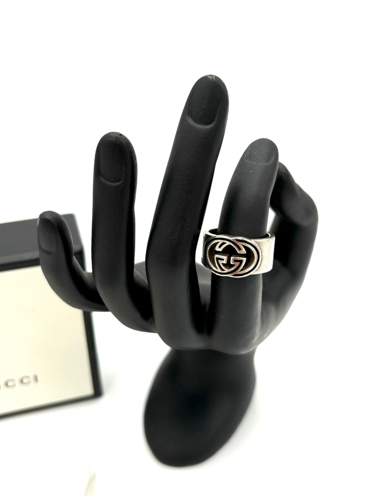 Anello Gucci Interloking GG